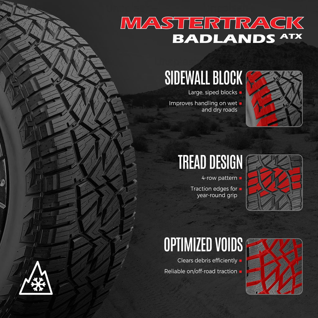 Mastertrack Badlands ATX 225/60R18 100H All Terrain SUV/CUV Tire