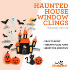 Haunted House Window Clings, Multicolor, 11.75" x 17", Halloween by Way To Celebrate