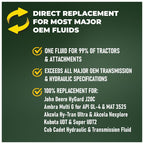 TRIAX Agra UTTO XL GL-4 Synthetic Blend Tractor Hydraulic, Transmission, Differential Fluid - All OEM Compatible with John Deere, Kubota, Massey