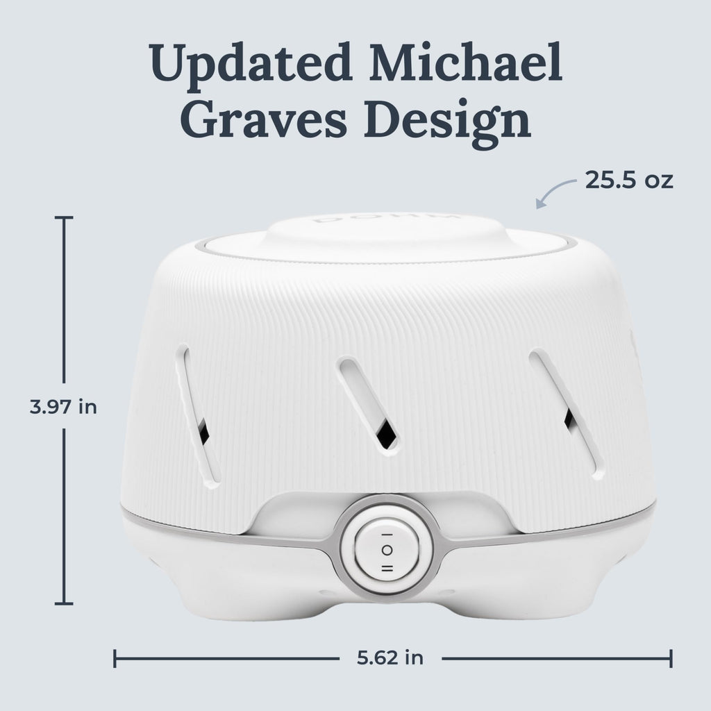 Yogasleep Dohm (White/Gray) The Original White Noise Machine, Relaxing Natural Sound from a Real Fan, Sleep Aid & Noise Cancelling for Adults & Baby