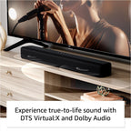 Fire TV Soundbar, 2.0 speaker with DTS Virtual:X and Dolby Audio, Bluetooth connectivity