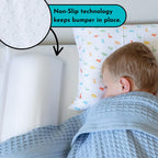 Toddler Bed Bumper Guard – Soft Foam Safety Bed Rail for Toddlers with Non-Slip Cover – Child Sleep Barrier for Twin, Full, Queen & King Mattress