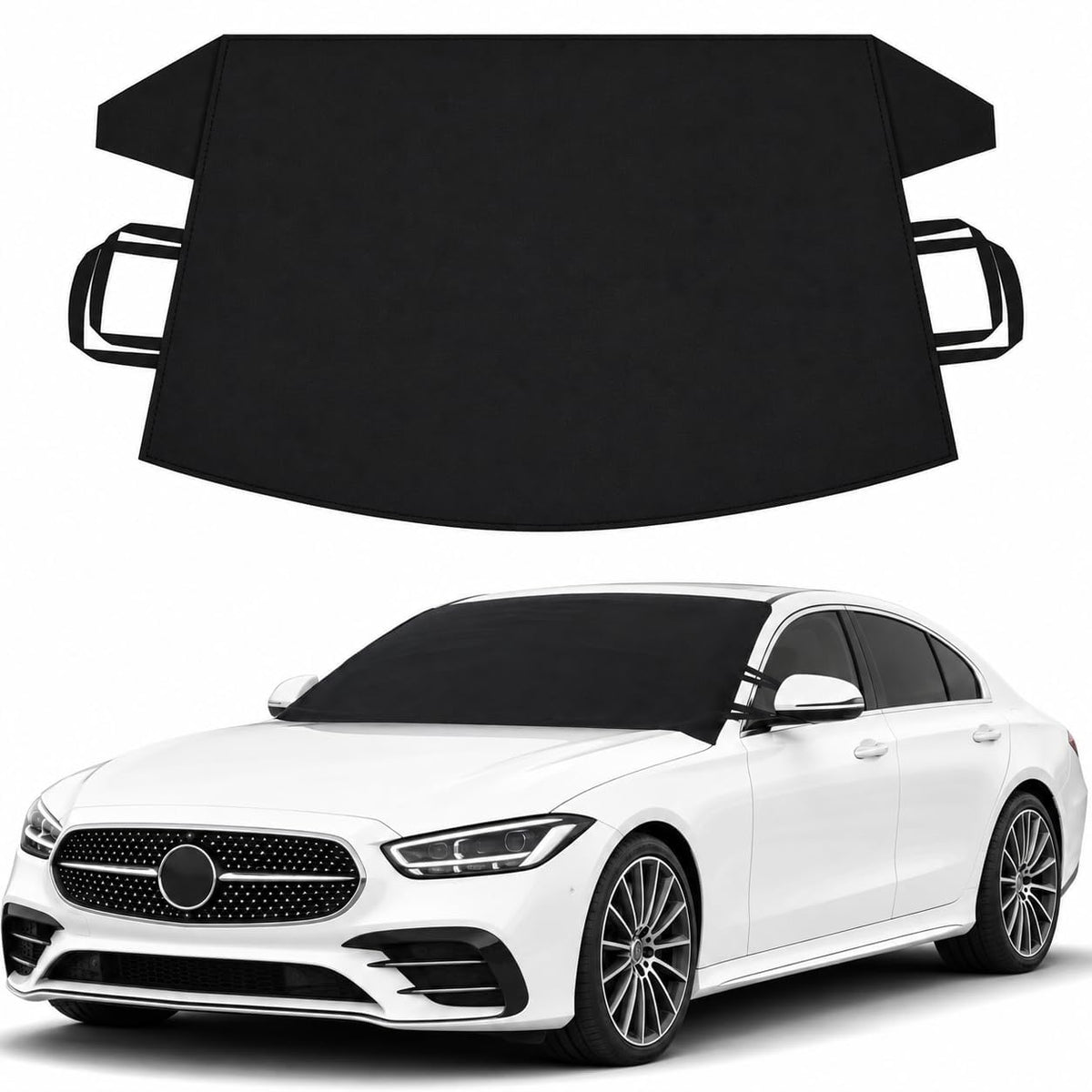 EcoNour Windshield Cover for Ice and Snow, Car Front window Snow cover