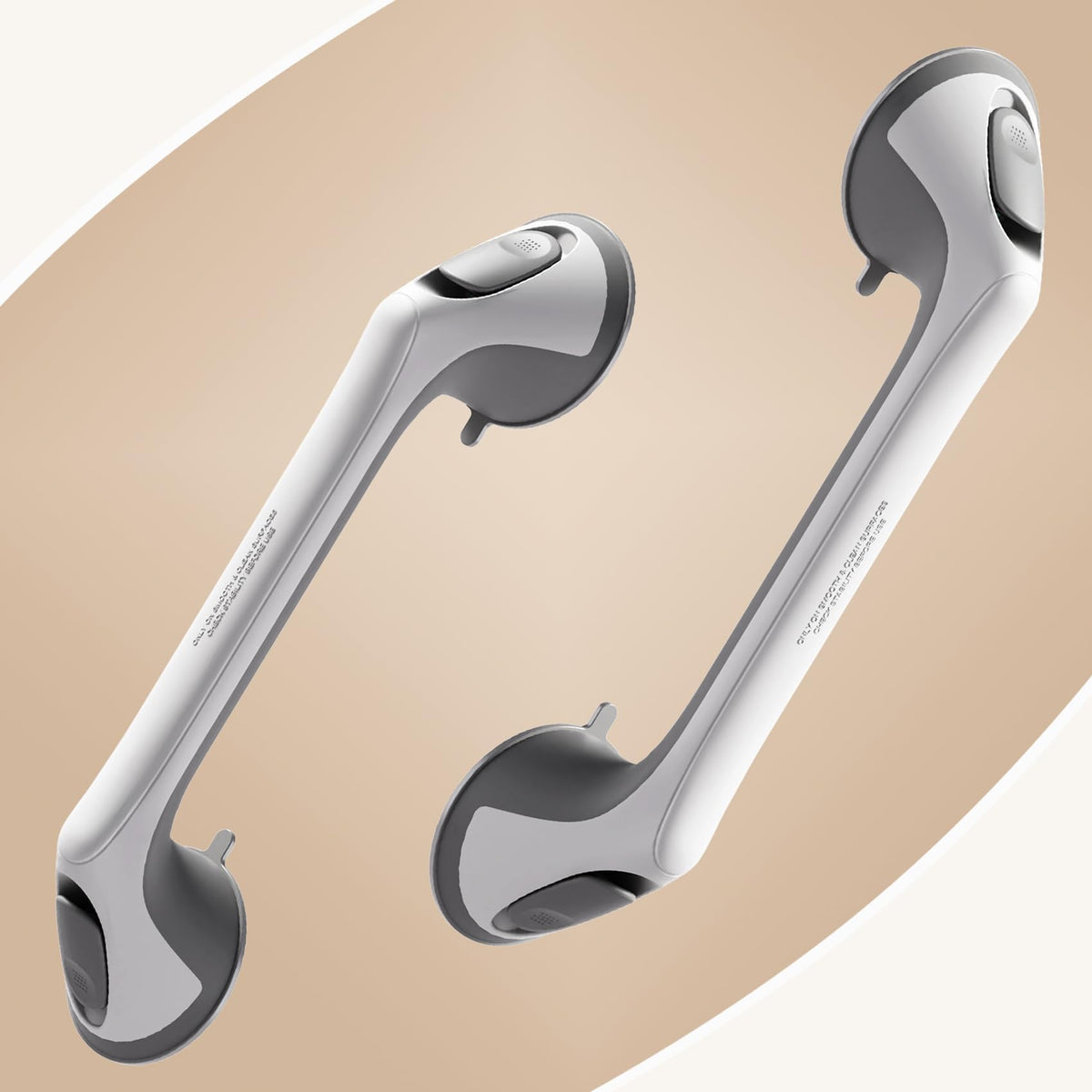 2 Pack Grab Bars for Shower, 16 Inch Shower Handles for Elderly