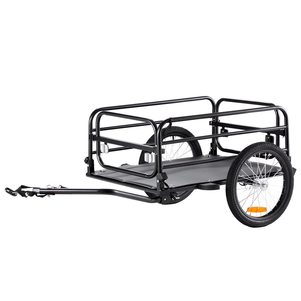 VEVOR Bike Cargo Trailer, 60/88/100/130/160 lbs Load Capacity, Heavy-Duty Bicycle Wagon Cart, Foldable Compact Storage with Universal Hitch
