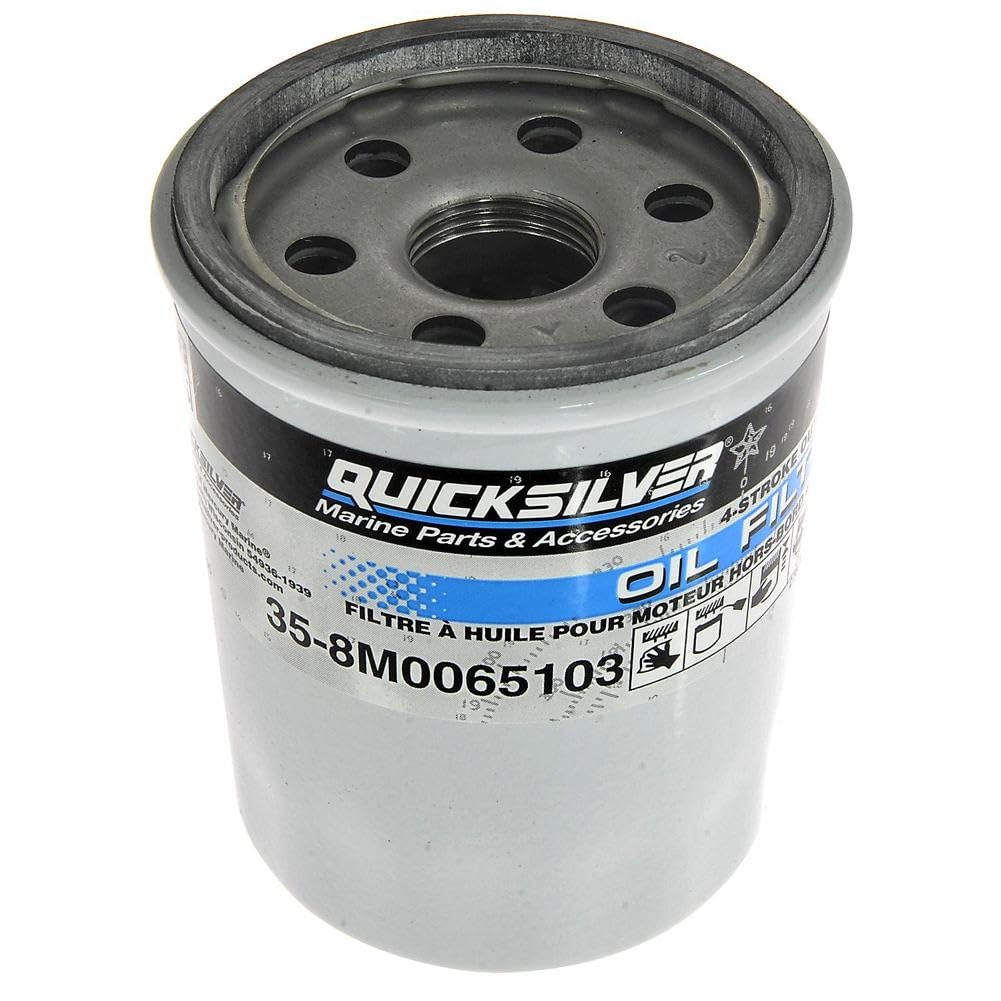 Quicksilver 4-Stroke Oil Change Kit – for Mercury Outboard Engines – 15, 20, 25, 30, 40, 50, 60, 75, 90, 115, 150, 175, 200, 225, 250, 300, 350, 400