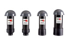 Vent Stack Pipe Filter 4 Sizes, Black ABS with Mushroom Cap, Removes Outdoor Septic and Sewer Odors (fits 1.5 or 2.0-inch)