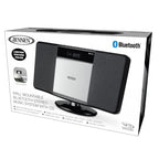Jensen® JBS-300 Home Bluetooth Stereo Shelf Music System Speakers with MP3 CD Player Wall Mountable Digital AM-FM Radio, USB Port - Remote Included