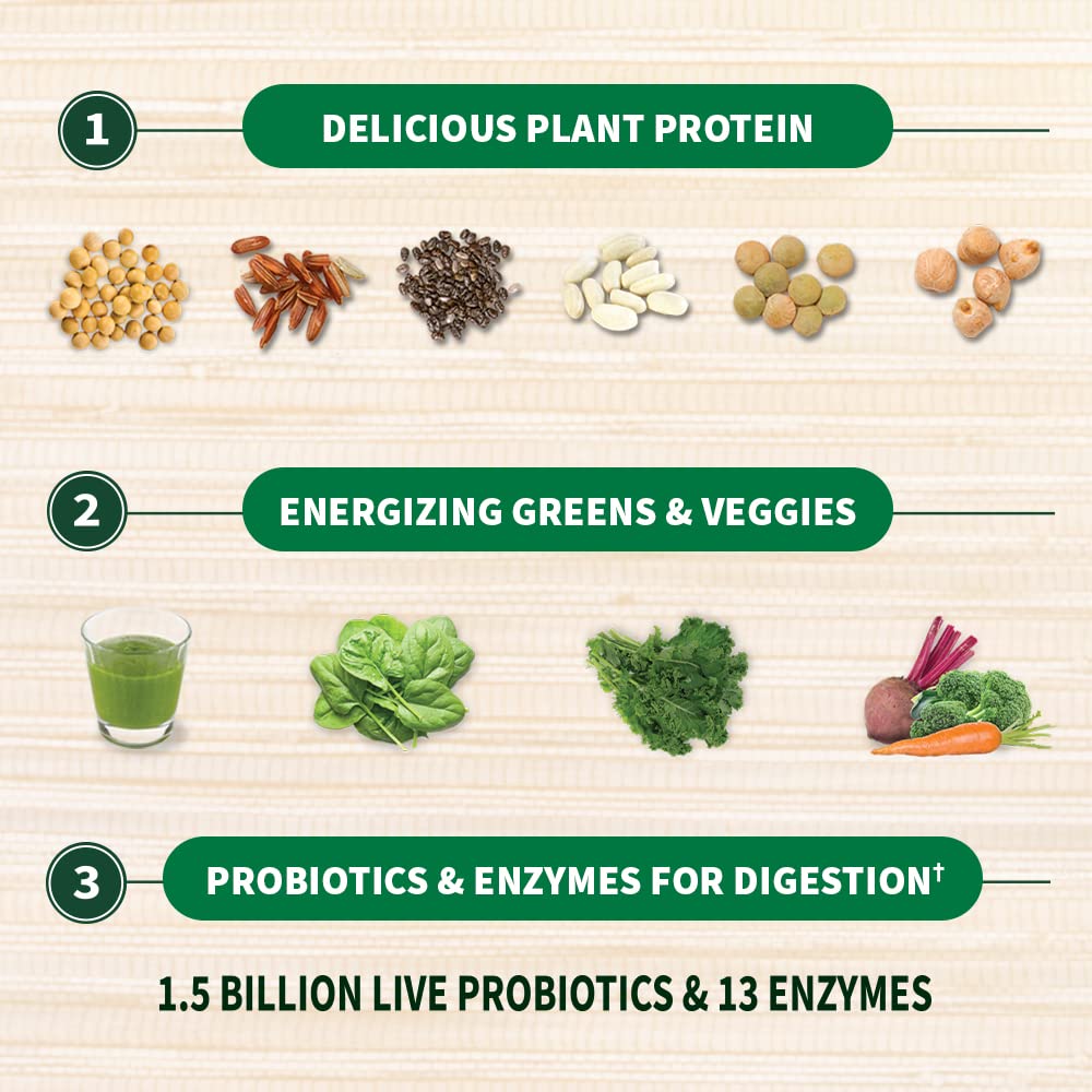 Garden of Life Raw Organic Protein & Greens Powder, Vanilla, 20 Servings