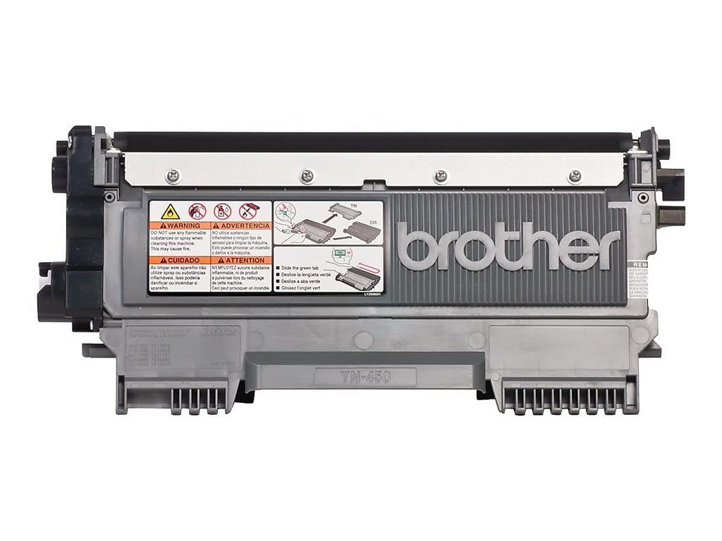 Brother Genuine High Yield Toner Cartridge, TN450, Replacement Black Toner, Page Yield Up To 2,600 Pages