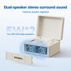 CD Player with Bluetooth Speakers, App Control, Magnetic Display