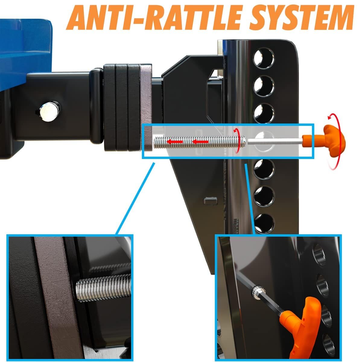 Adjustable Trailer Hitch - 20,000 LBS, Fits 2 and 2-5/16 Inch Balls, US Gov Tested & Certified, Gooseneck Trailer Hitch Adapter for RV Towing
