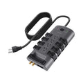 Belkin Surge Protector Power Strip w/ 8 Rotating & 4 Standard Outlets - 8ft Sturdy Extension Cord w/Flat Pivot Plug for Home, Office, Travel, Desktop