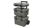 Keter Stack-N-Roll Outdoor Gear Organizer, 3-Piece Rolling Storage System