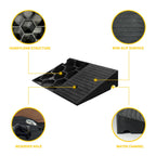 Rubber Curb Ramps for Driveway 4.0 inch Rise 2 Pack