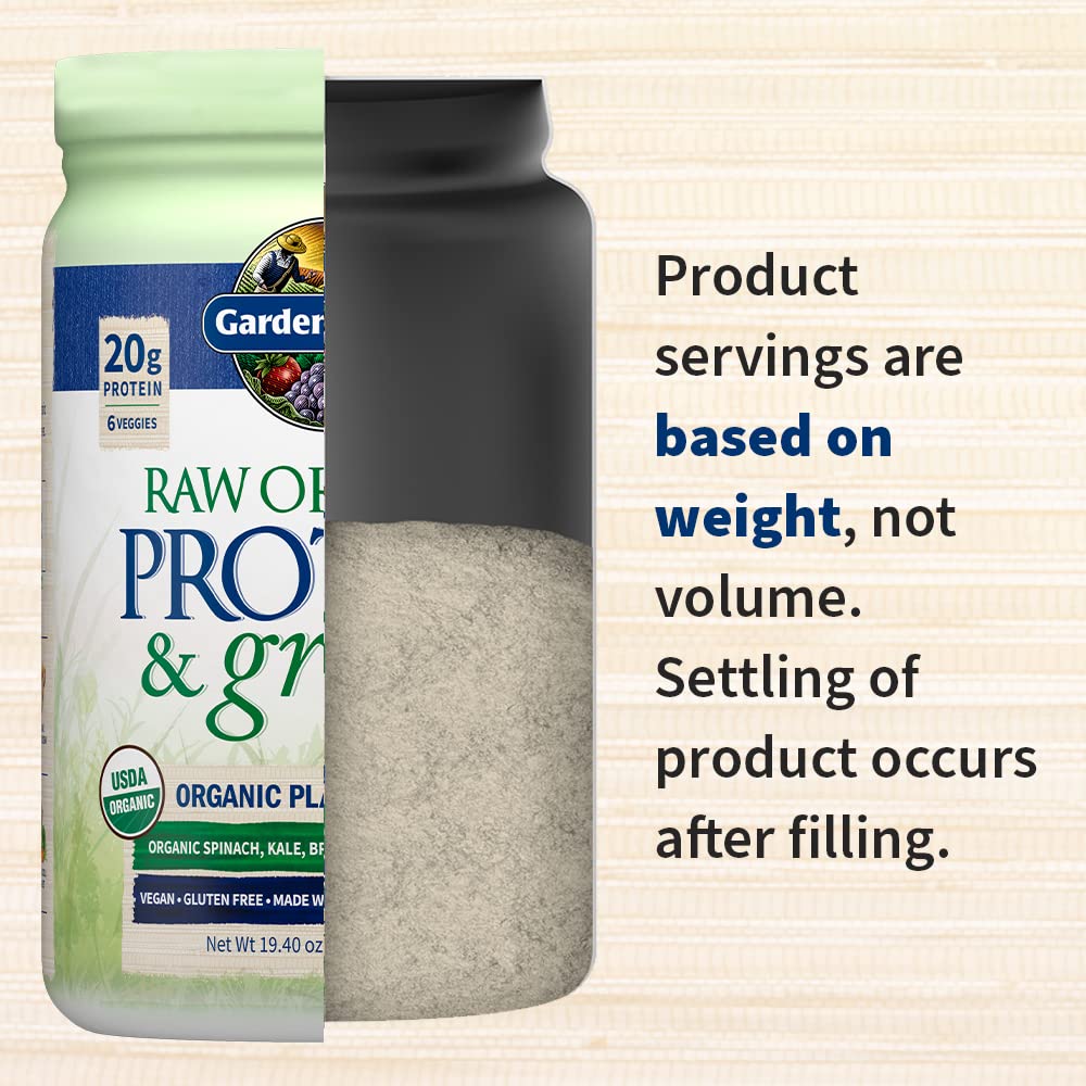 Garden of Life Raw Organic Protein & Greens Powder, Vanilla, 20 Servings