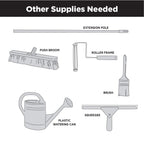 Rust-Oleum RockSolid Garage Floor Coating Kit, Gray, 2.5 Car Kit