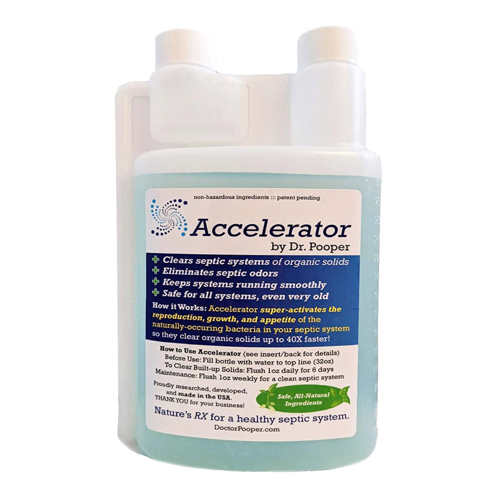 Dr. Pooper Accelerator Septic Tank Treatment Liquid – Eliminates Odors