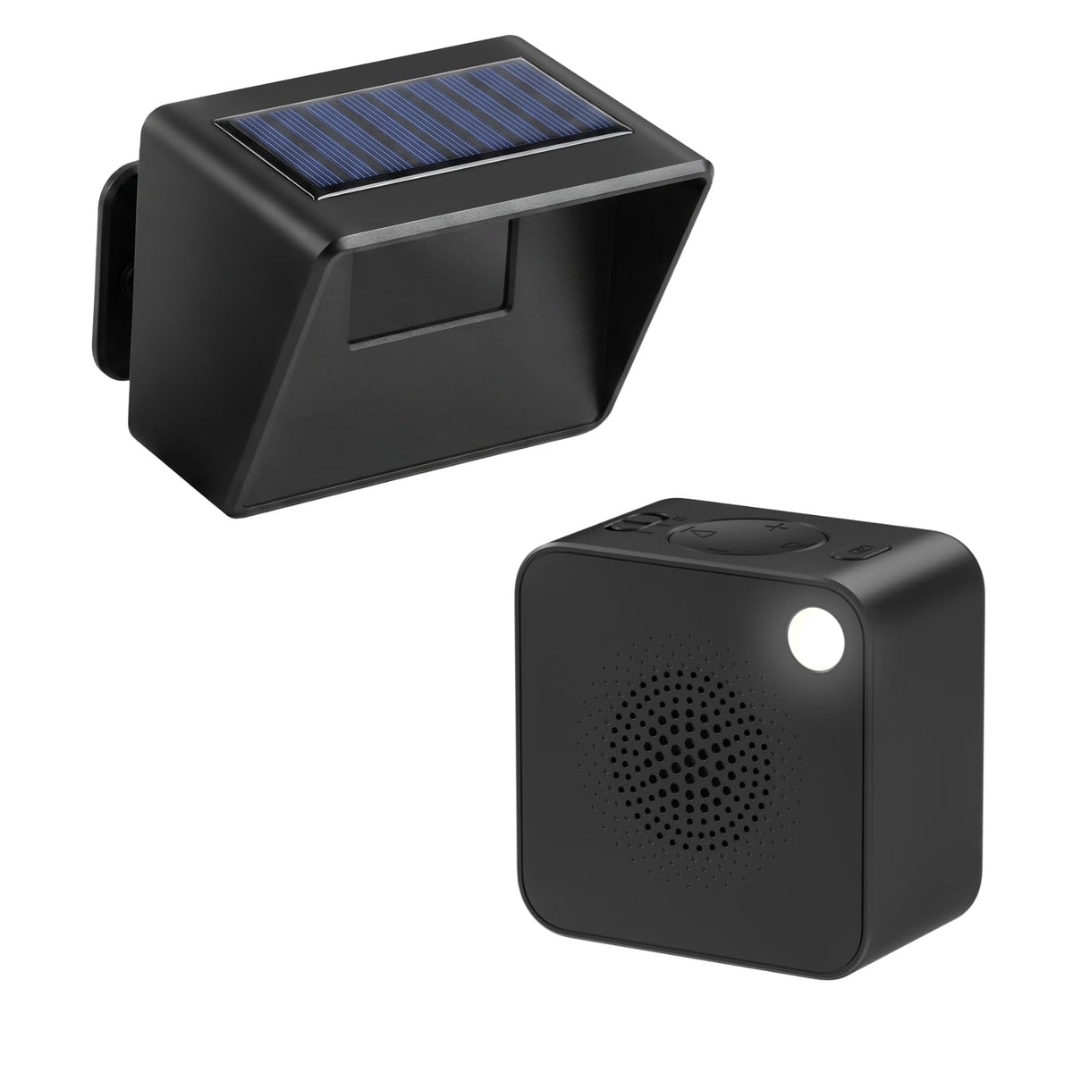 Driveway Alarm with Portable Rechargeable Receiver and Solar Sensor