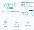 TP-Link Deco X55 AX3000 WiFi 6 Mesh System, Deco X55(3-Pack)