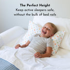 Toddler Bed Bumper Guard – Soft Foam Safety Bed Rail for Toddlers with Non-Slip Cover – Child Sleep Barrier for Twin, Full, Queen & King Mattress