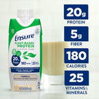 Ensure Plant-Based Vegan Protein Vanilla Nutrition Shake I Gluten-Free I Dairy-Free I Soy-Free Bottled Liquid Shake I 12 Pack