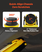 VEVOR 2.5 Ton Low Profile Heavy-Duty Steel Racing Floor Jack