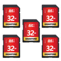 GIGASTONE 32GB SD Card 5-Pack UHS-I U1 Class 10 SDHC Memory Card High-Speed up to 80MB/s Full HD Video Compatible with Digital Camera, SPYPOINT