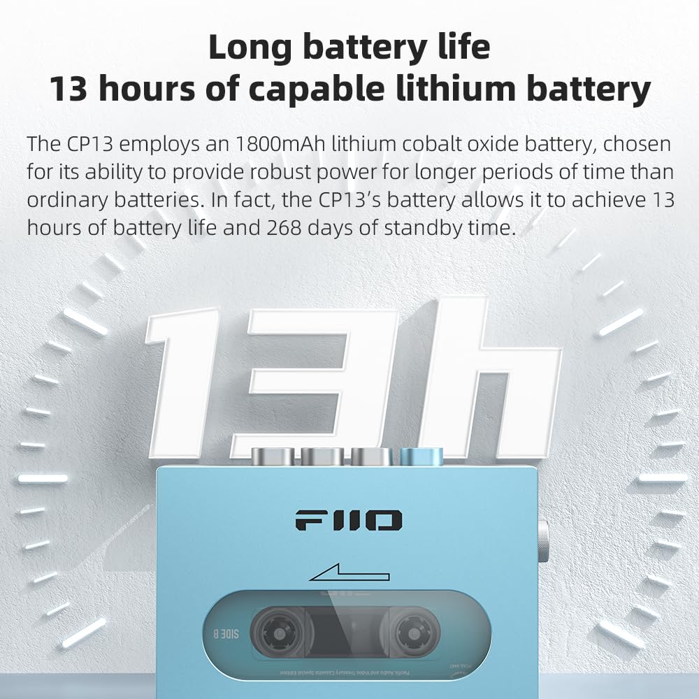 FiiO CP13 Cassette Player (Transparent)