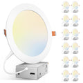 Amico 12 Pack 7 Inch 5CCT Ultra-Thin LED Canless Recessed Ceiling Downlight