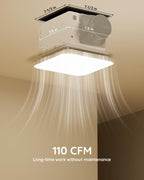 Fitop Bathroom Exhaust Fan with Light, 110 CFM, 1.0 Sone, 1200LM, 3CCT