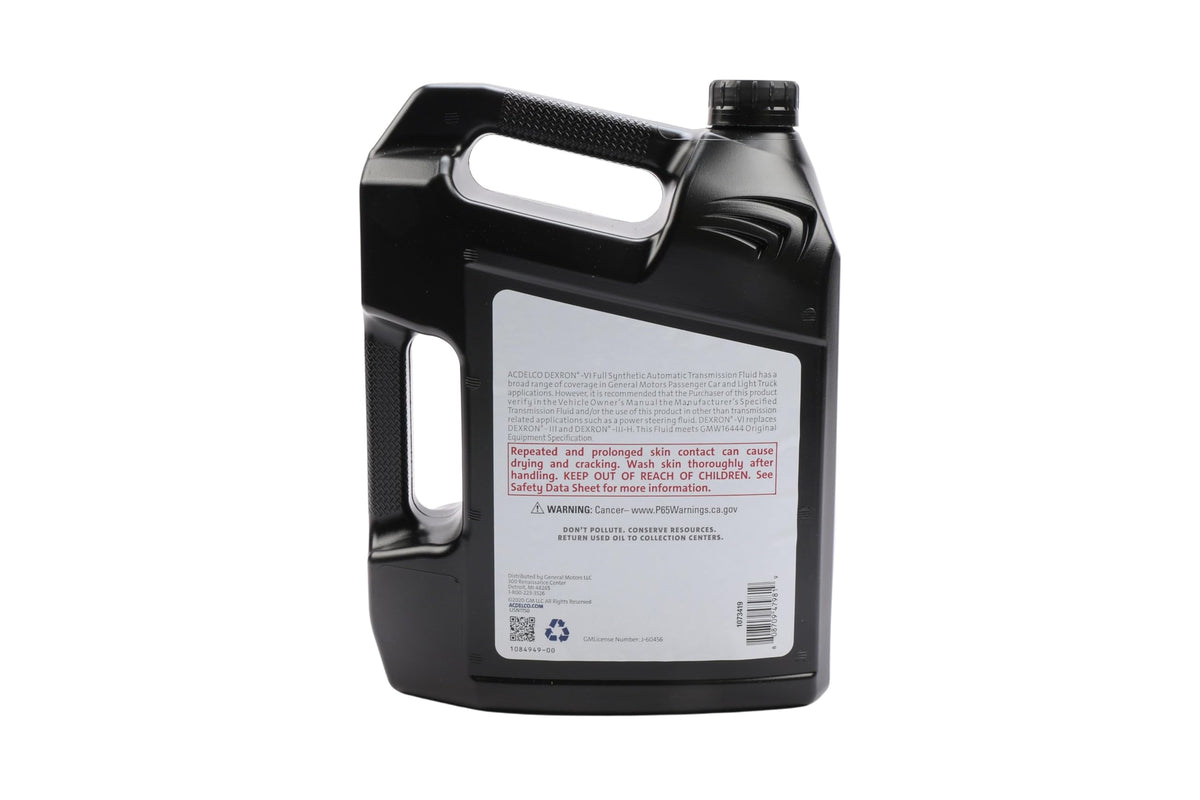 ACDelco GM Original Equipment 10-9244 (88865618) Dexron VI Full Synthetic Automatic Transmission Fluid - 1 gal
