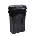 United Solutions Highboy Waste Container with Swing Lid, 23 Gallon, Space Saving Slim Profile and Simple Bag Removal, Handles for Easy Carrying