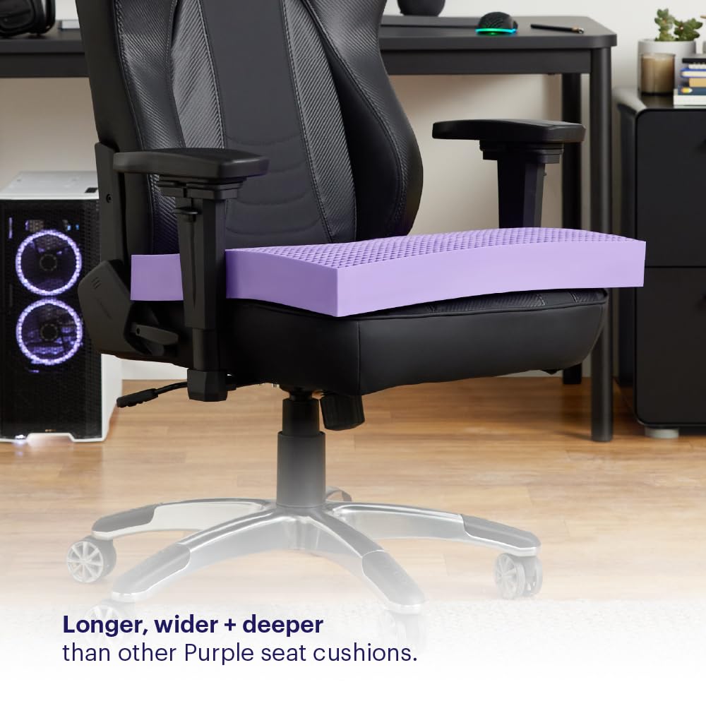Purple Ultimate Seat Cushion, Large 2.5 Inch Gel Seat Cushion