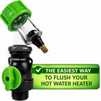 The Original Sediment Gone™ Water Heater Flush Kit & Sediment Removal Tool