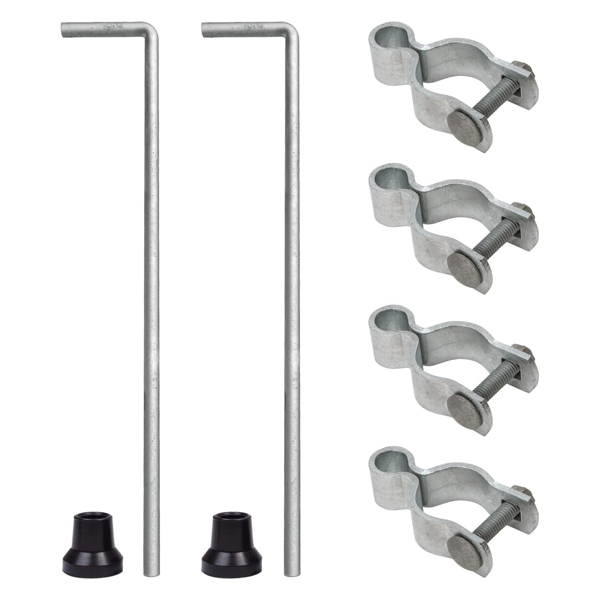 VIVIDA Chain Link Gate Drop Rod, Fence Gate Cane Bolt, 1-3/8" x 32", 2 PCS