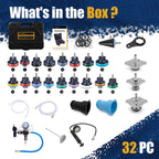 28pcs Radiator Pressure Tester Kit, Coolant Vacuum Refill Kit