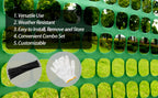 4'x100' Plastic Mesh Fence for Garden with 100 Zip Ties, Green