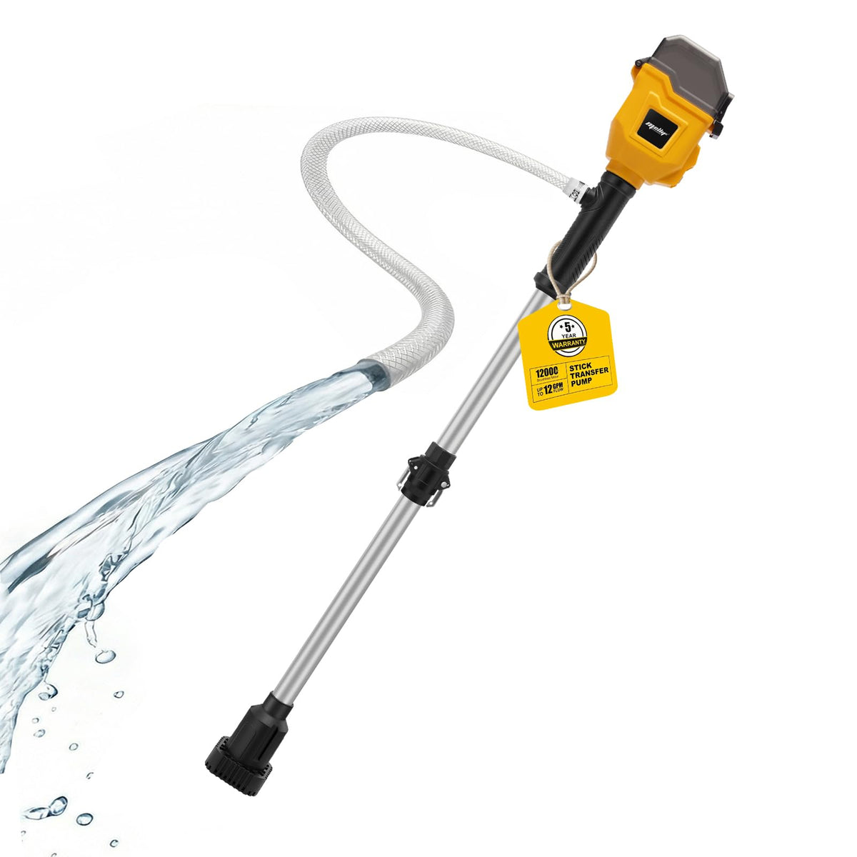 Brushless Stick Water Transfer Pump Compatible with Dewalt 20V MAX Battery