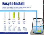 Green Expert 1/3HP Submersible Sump Pump with Water Sensor Switch, Low Water Last-Inch Drain Pump, 2000GPH Automatic/Manual Water Removal for Flooded
