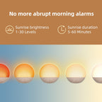 Odokee Sunrise Alarm Clock White Noise Machine: Natural Wake Up Light
