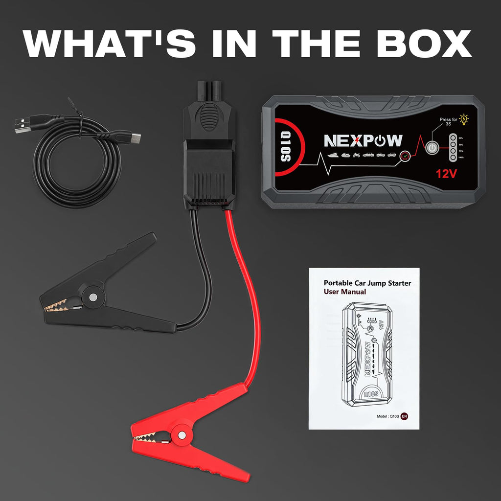 NEXPOW Car Jump Starter 2026 Upgraded Car Battery Jump Starter Pack