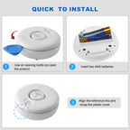 5 Pack Water Leak Alarm Detector, 0-120dB Adjustable, IP67