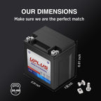 UPLUS YTX30L-BS Motorcycle Battery, YIX30L-BS Replacement Maintenance Free & High Performance, EB30-3-1 AGM Batteries ETX30L UTV Snowmobile ATV