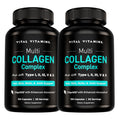 Vital Vitamins Multi Collagen Peptides Complex for Women & Men, 2-Pack