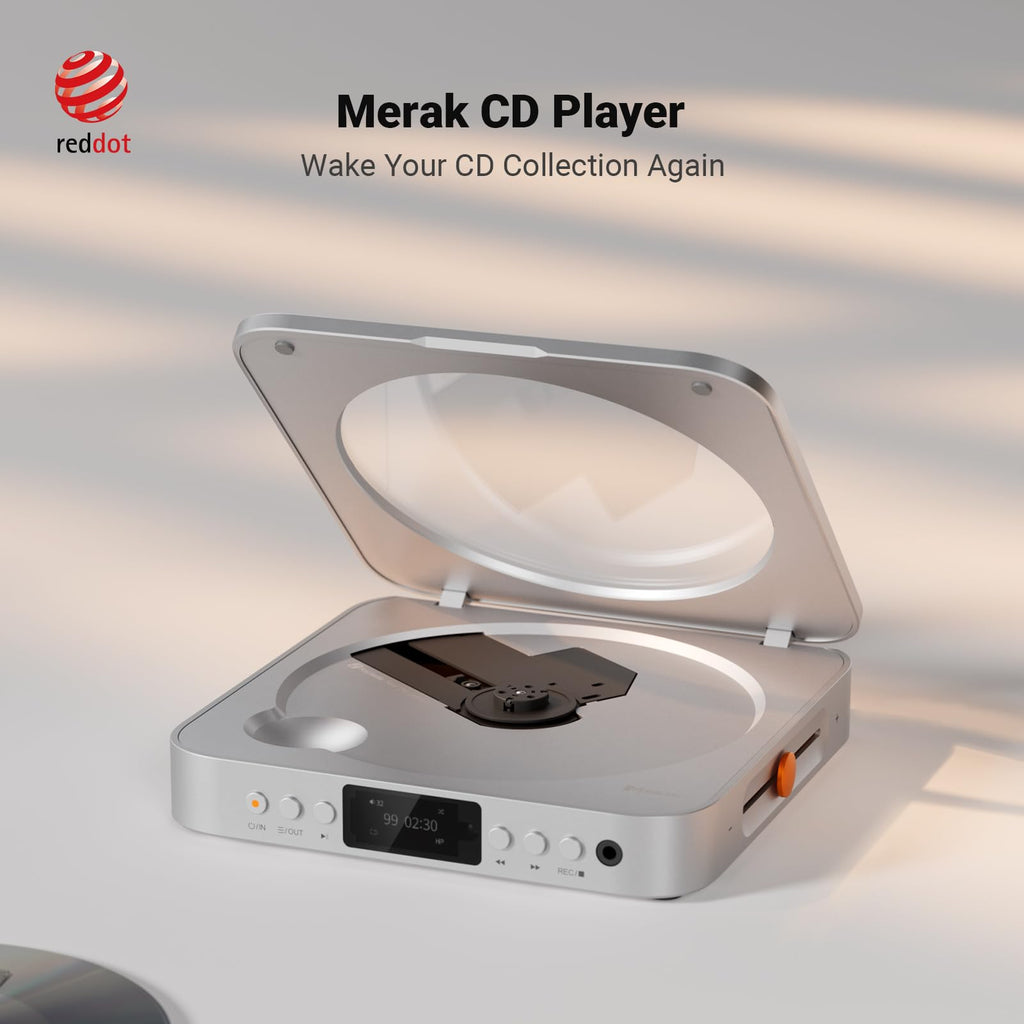 Fosi Audio Merak CD Player Portable Home Audio Desktop HiFi Without Speaker
