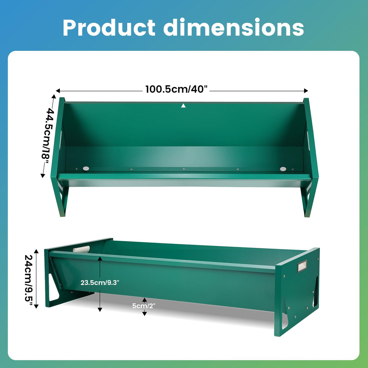 Goat Feeder Horse Trough Livestock Grain & Hay Feeder