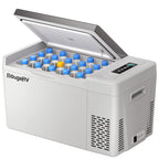 BougeRV 12v refrigerator 23 Quart, -8℉~50℉ Portable Freezer for Car, Grey