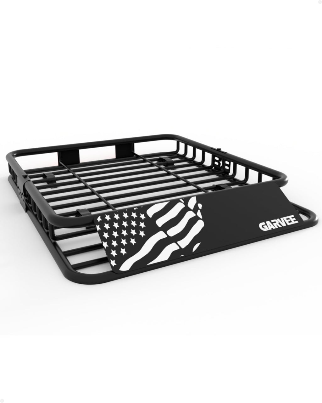 GarveeLife 46" x 36" Universal Roof Rack Cargo Carrier Basket, 200 Lbs Capacity Rooftop Cargo Rack, Car Top Luggage Holder Basket Heavy Duty for SUVs