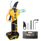 Brushless Electric Pruning Shears for DeWalt 20V Battery, Portable Cordless Pruning Shears with LCD Display＆SK5 Blades, Adjustable Cutting Diameter